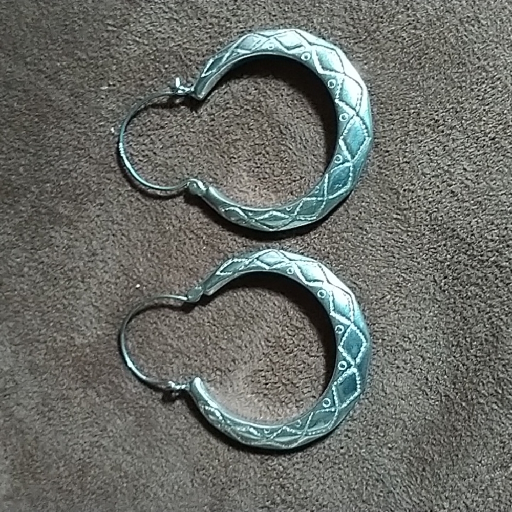 Beautiful silver earrings
